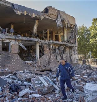 La distruzione a Kharkiv (©Ansa)