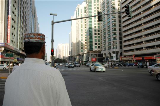 Una strada di Abu Dhabi