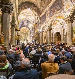 Il Duomo di Monza durante il concerto per don Giussani.