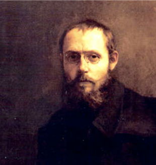 Charles Péguy in un ritratto di Jean-Pierre Laurens
