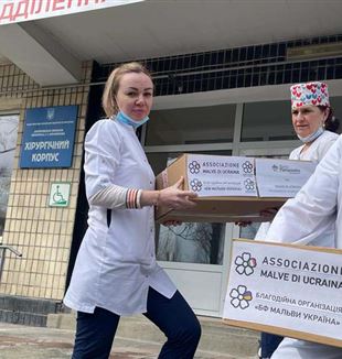 I farmaci italiani arrivati in Ucraina (Foto: Fondazione Banco farmaceutico)