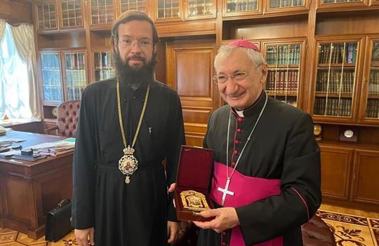 L'incontro con il metropolita ortodosso Antonij di Volokolamsk (Foto ''L'isola che non c'è - Latiano'')