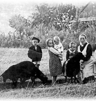 Wiktoria Niemczak Ulma con i figli