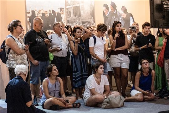 L'attenzione dei visitatori (Foto Meeting Rimini)